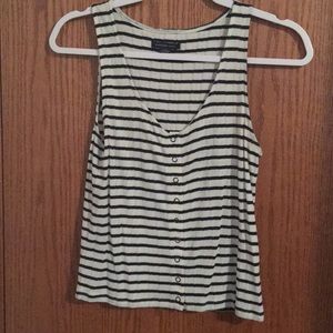 American Eagle Striped Crop Top